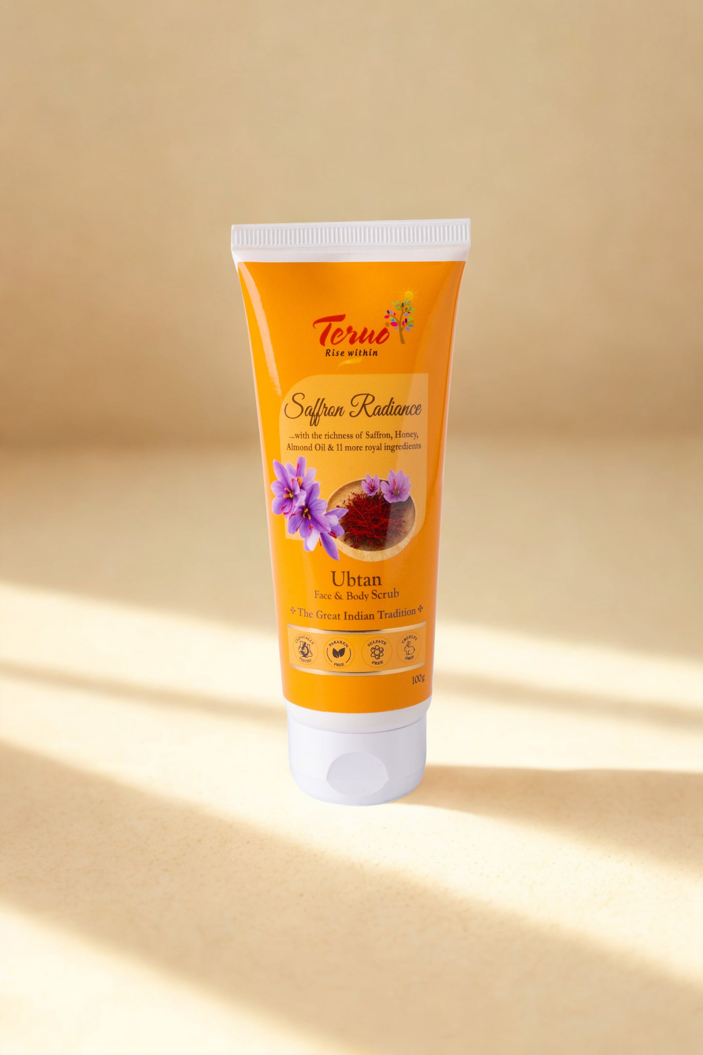 Saffron Radiance Ubtan Face & Body Scrub